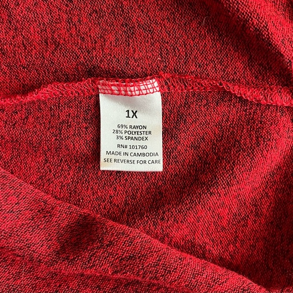 Wishing you a very MAGICAL SEASON  Women’s Embellished Tie Top-Red Tunic… - Picture 9 of 10